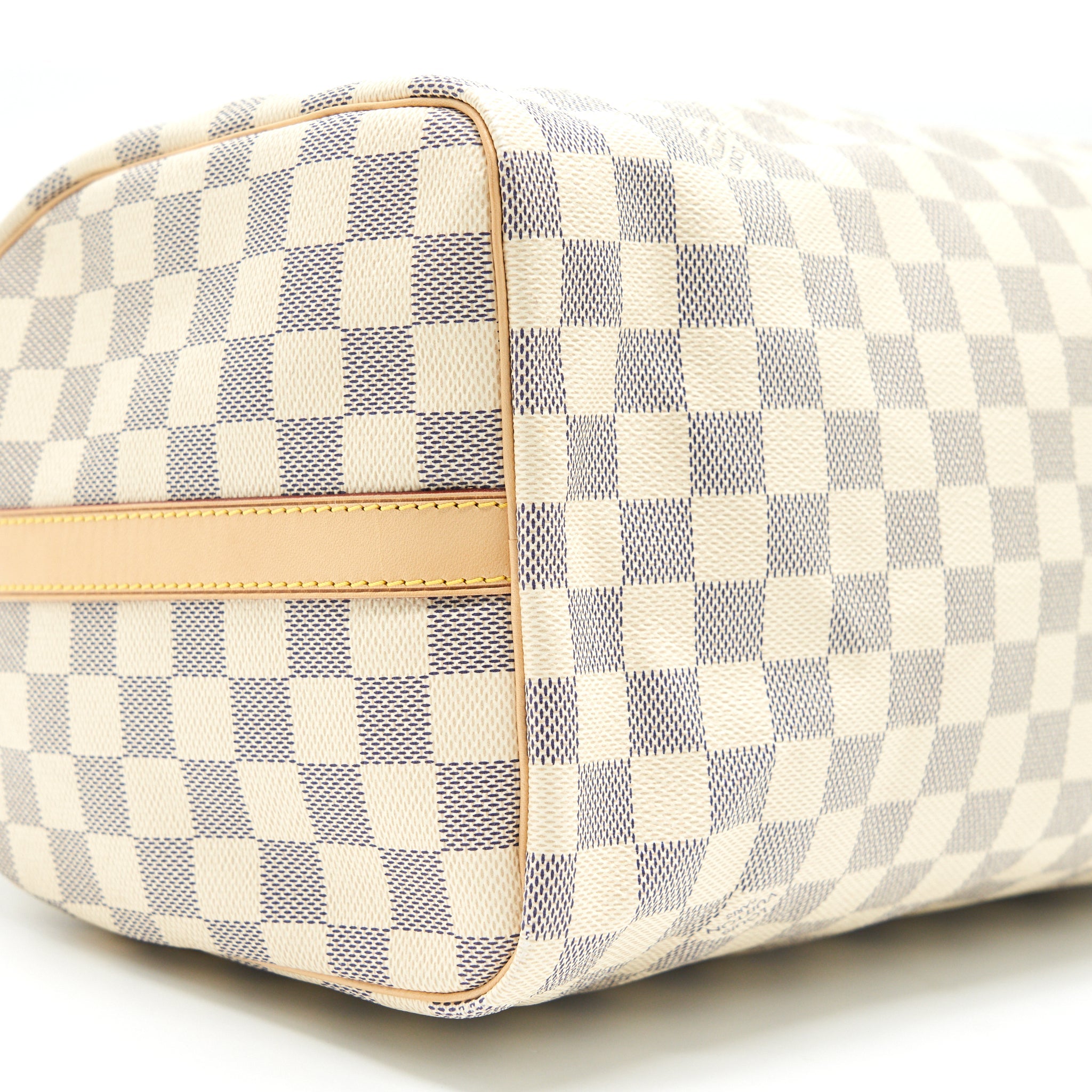 LOUIS VUITTON SPEEDY 30 WITH STRAP DAMIER AZUR CANVAS