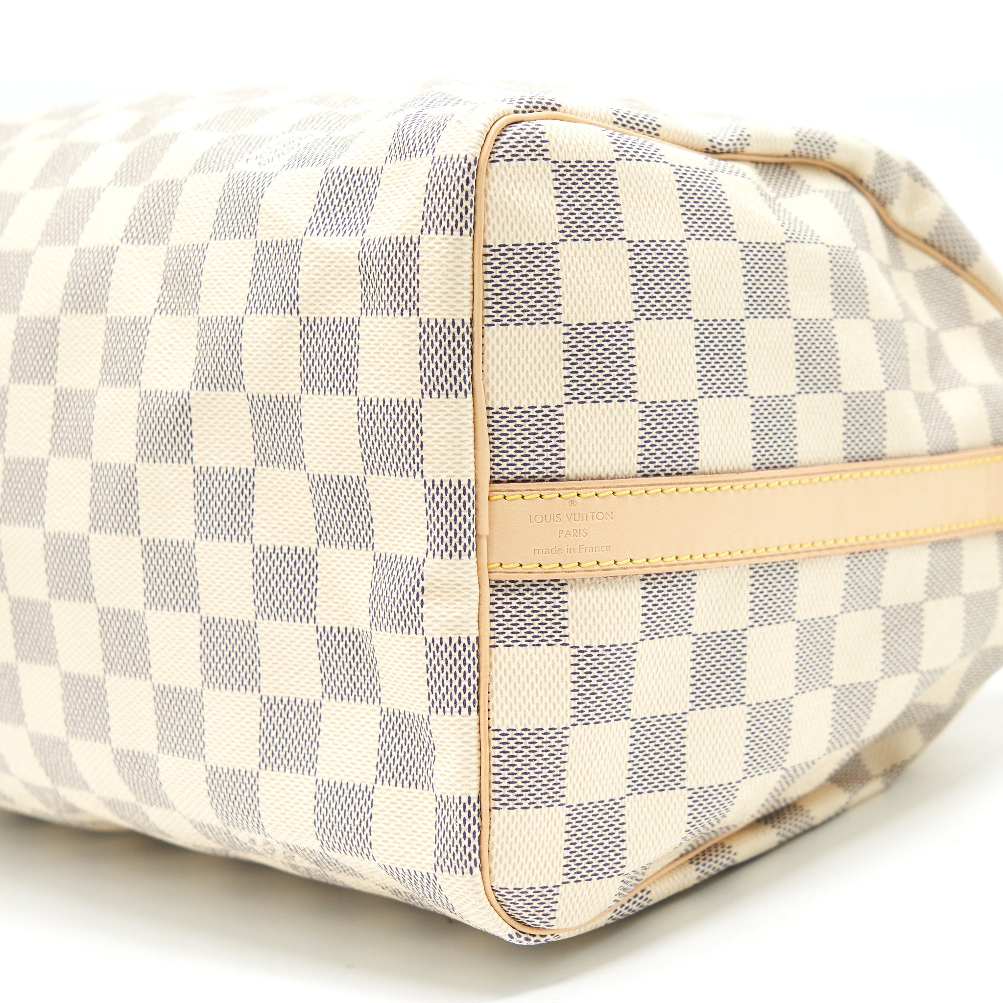 LOUIS VUITTON SPEEDY 30 WITH STRAP DAMIER AZUR CANVAS