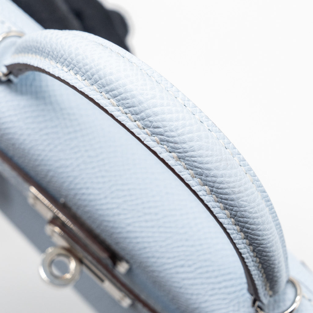 HERMES MINI KELLY II EPSOM BLUE BRUME SHW