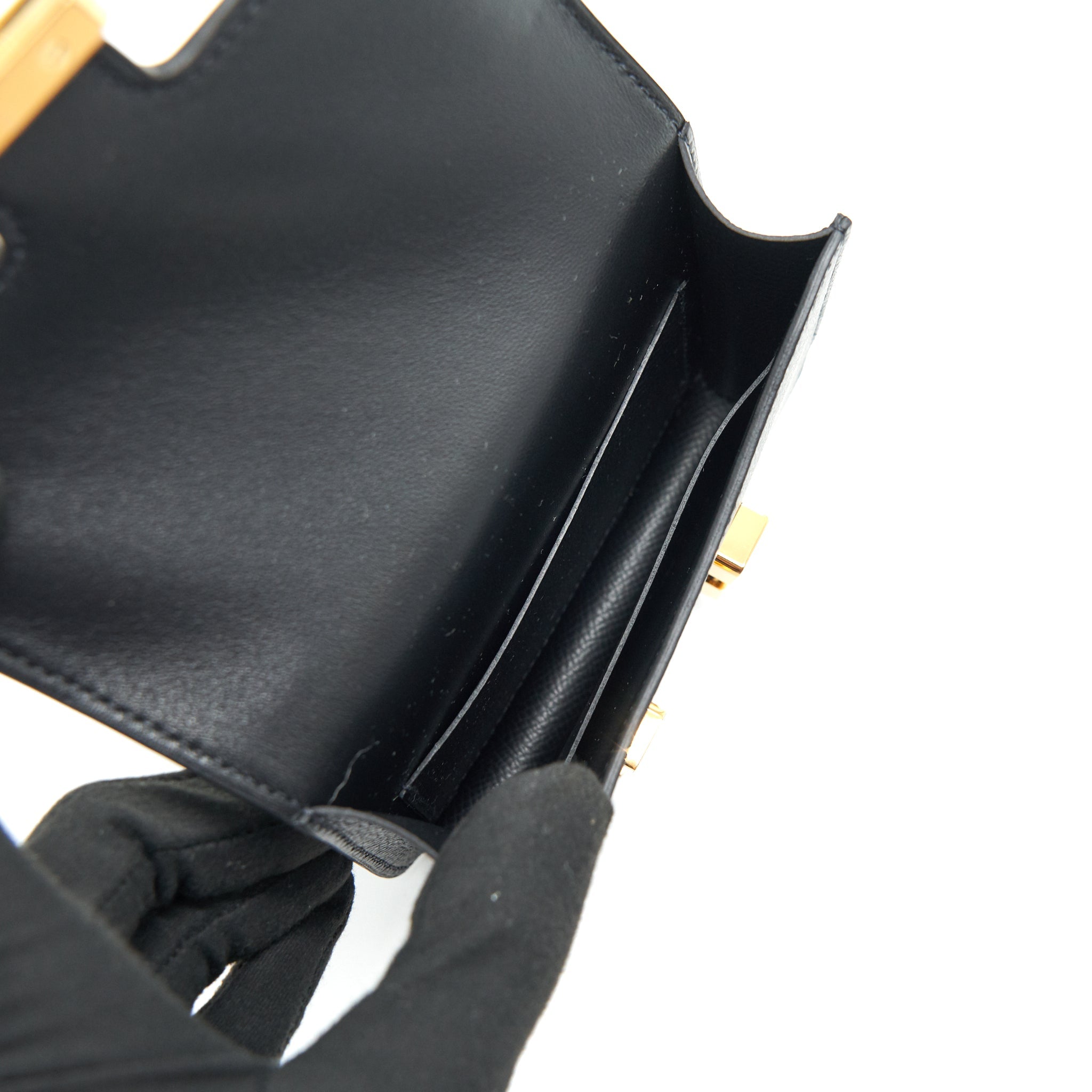HERMES CONSTANCE SLIM WALLET EPSOM NOIR GHW