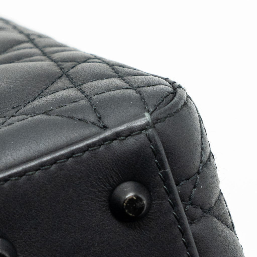 DIOR MINI LADY DIOR CALFSKIN SO BLACK