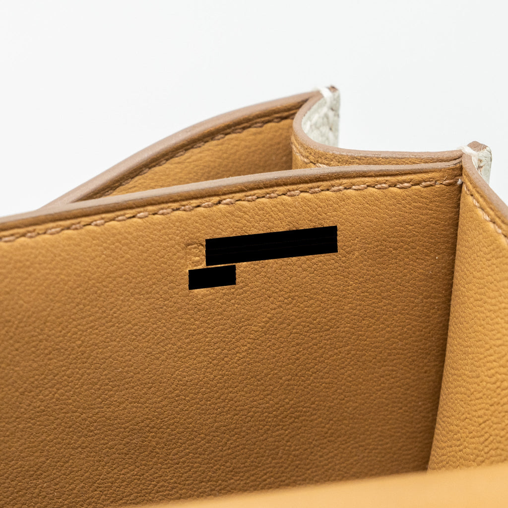 HERMES MINI CONSTANCE CHÈVRE MYSORE MUSHROOM/BISCUIT GHW