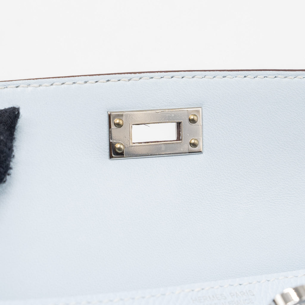 HERMES MINI KELLY II EPSOM BLUE BRUME SHW