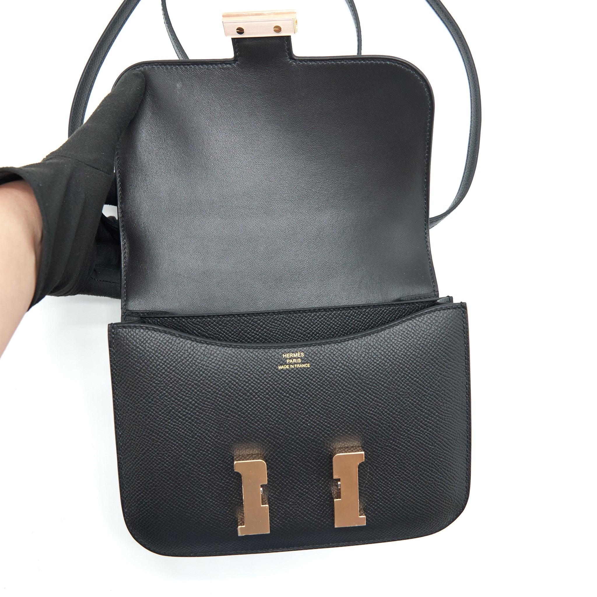 HERMES CONSTANCE MINI EPSOM BLACK RGHW