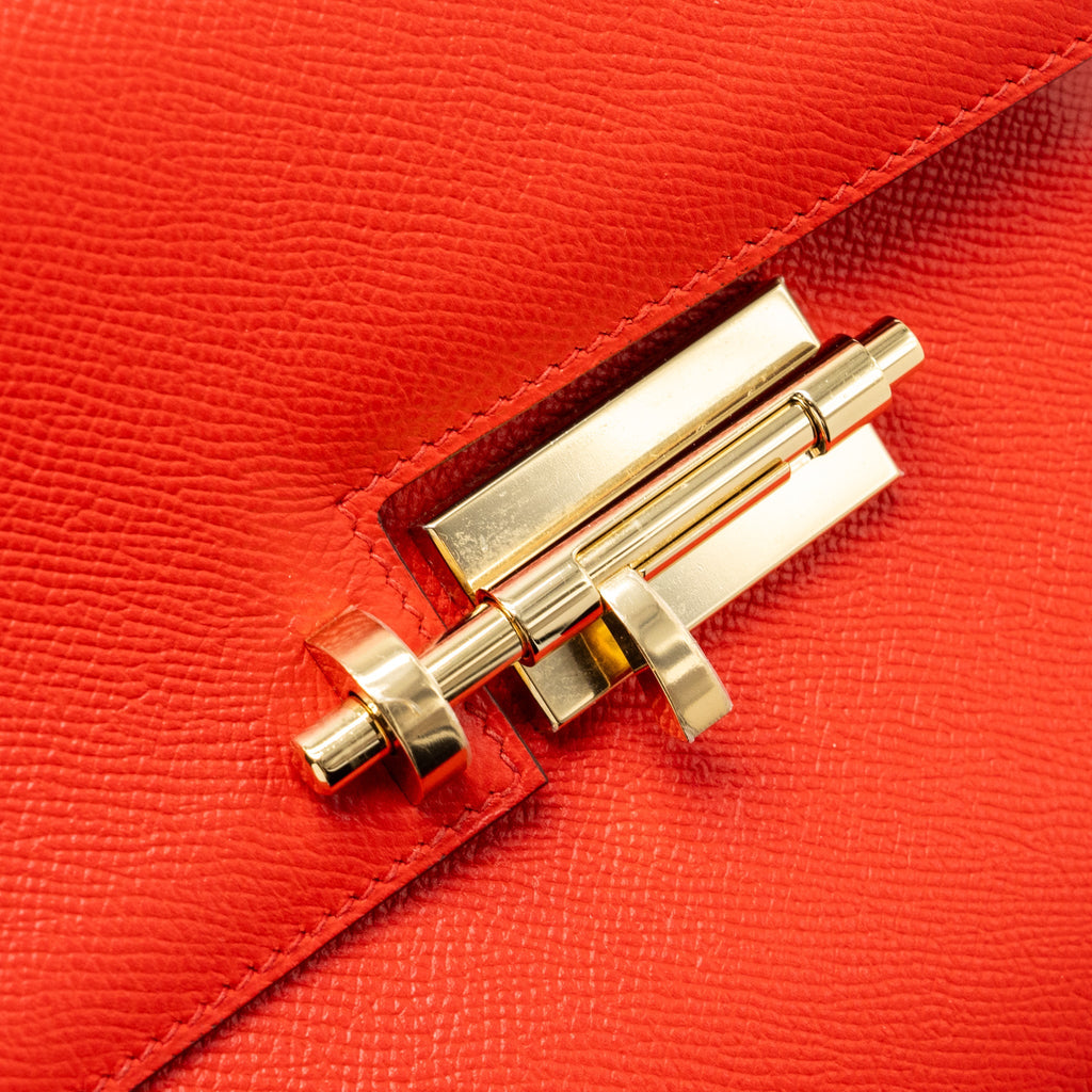 HERMES VERROU 21 EPSOM S3 ROUGE DE COEUR LGHW