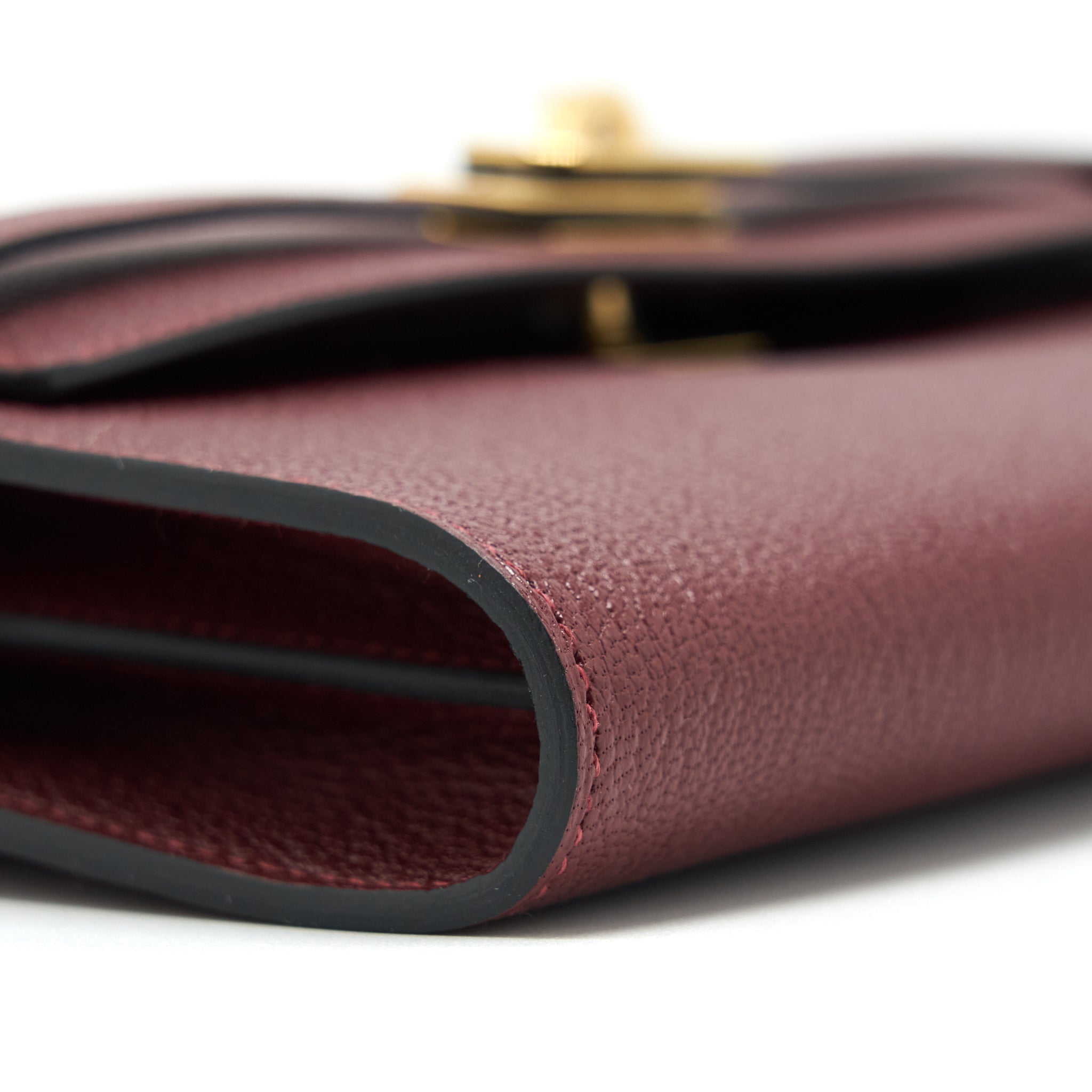 HERMES KELLY TO GO CHEVRON MYSORE 55 ROUGE H GHW