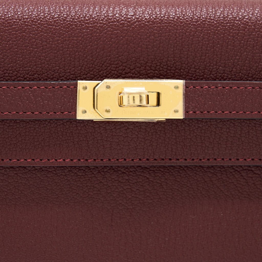 HERMES KELLY TO GO CHEVRON MYSORE 55 ROUGE H GHW