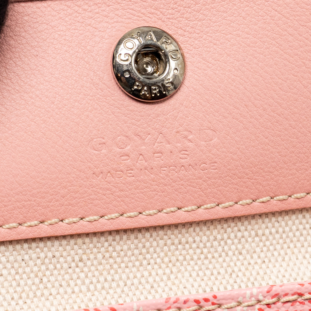 GOYARD MINI ANJOU TOTE GOYARDINE CANVAS / CALFSKIN PINK