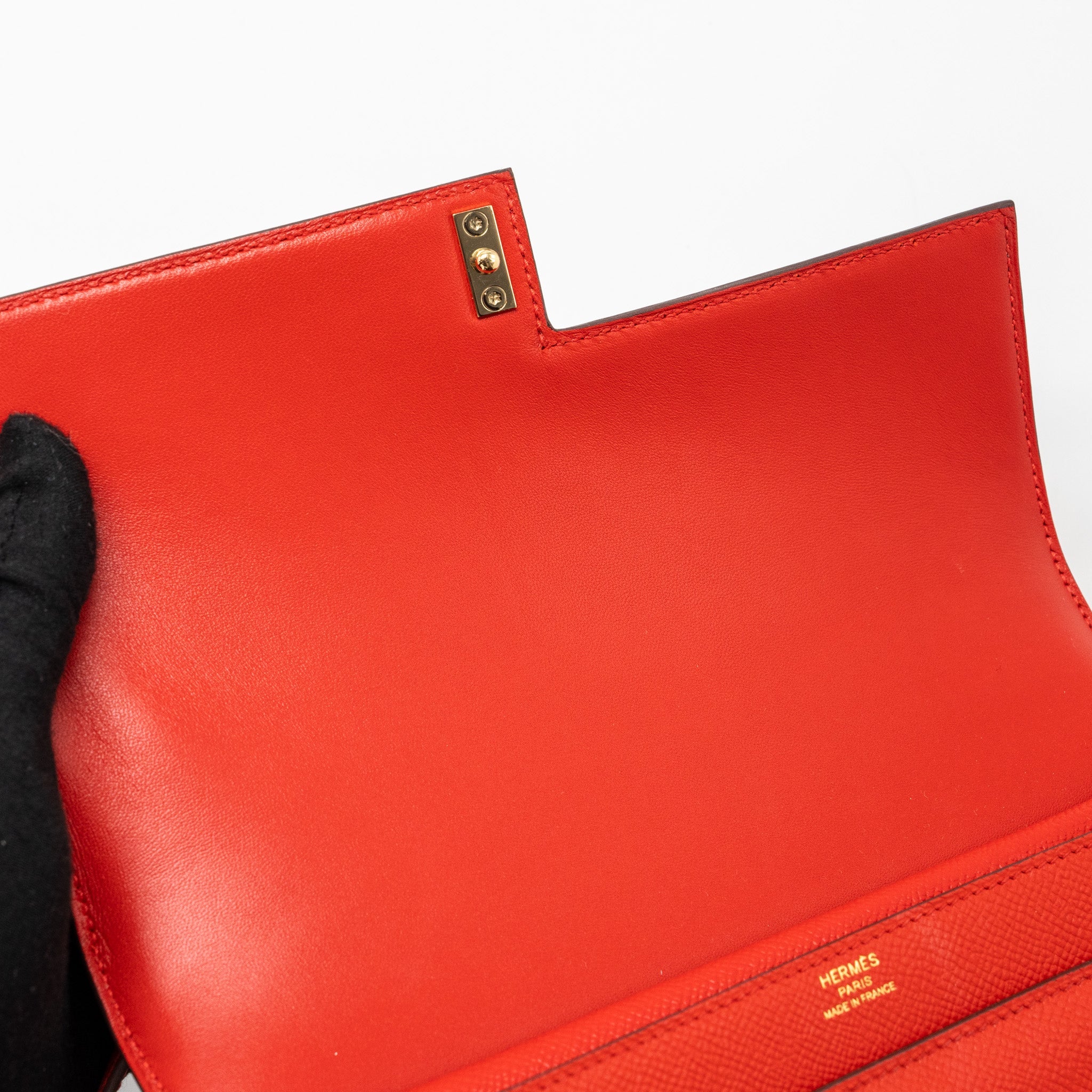 HERMES VERROU 21 EPSOM S3 ROUGE DE COEUR LGHW