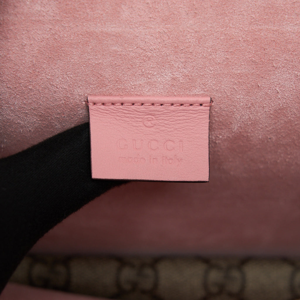 GUCCI DIONYSUS GG SMALL CRYSTAL SHOULDER BAG SHW