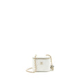 CHANEL 23C PEARL CRUSH MINI VANITY WITH CHAIN LAMBSKIN WHITE LGHW (MICROCHIP)