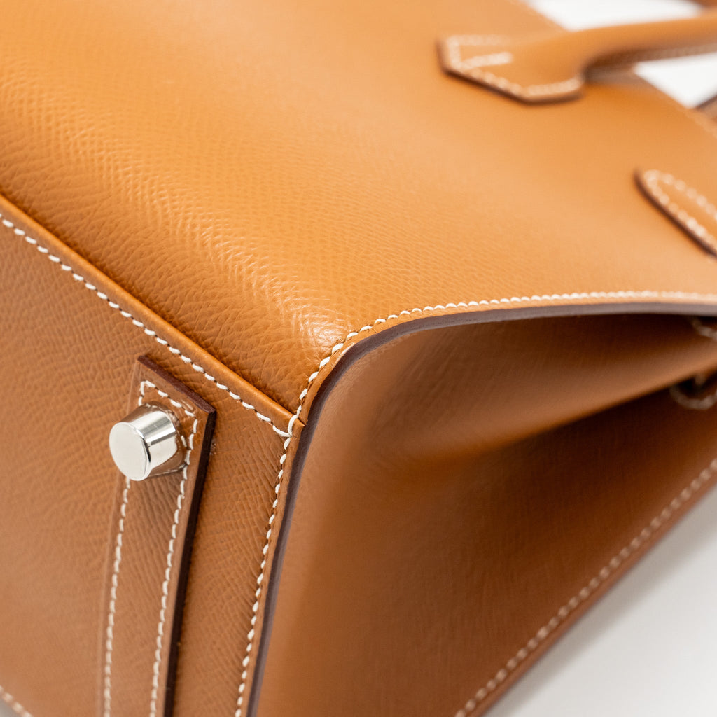 HERMES BIRKIN 25 SELLIER EPSOM GOLD SHW