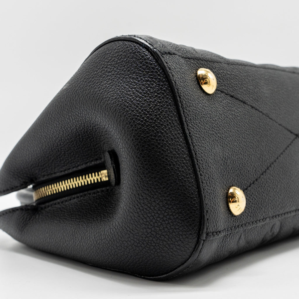 LOUIS VUITTON MONTAIGNE BB MONOGRAM EMPREINTE BLACK GHW