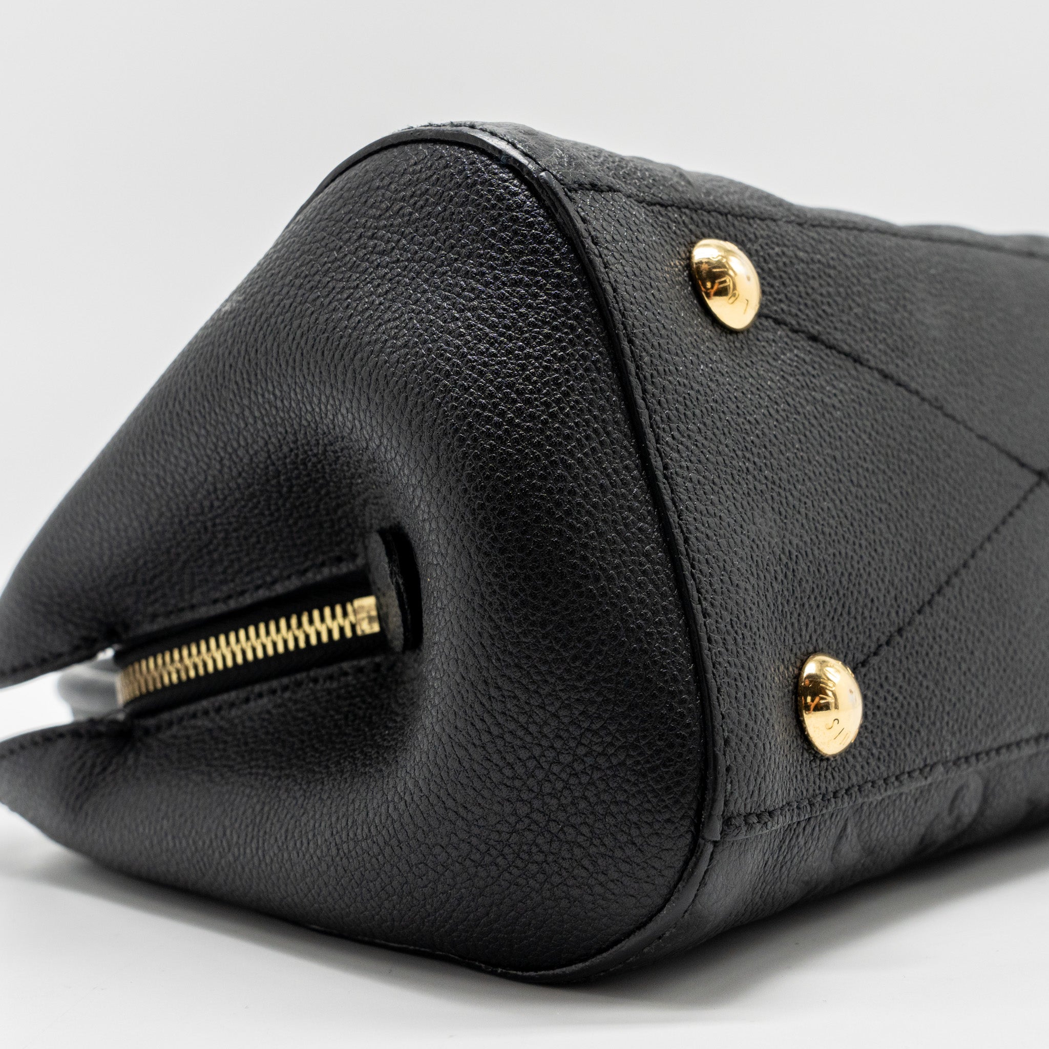 LOUIS VUITTON MONTAIGNE BB MONOGRAM EMPREINTE BLACK GHW