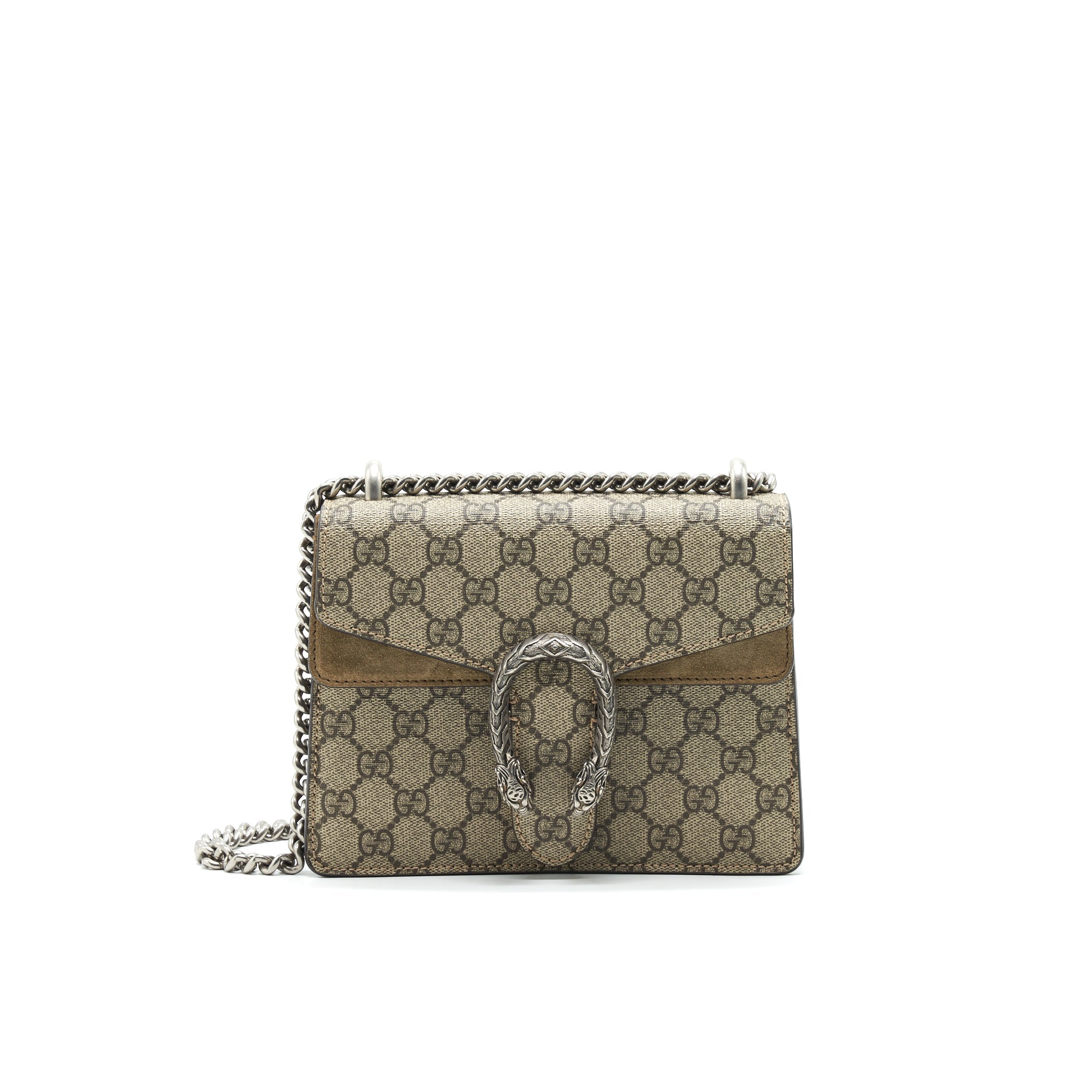 GUCCI DIONYSUS GG SUPREME MINI BAG IN BEIGE