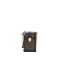 LOUIS VUITTON VERTICAL TRUNK POCHETTE WITH CHAIN MONOGRAM CANVAS GHW