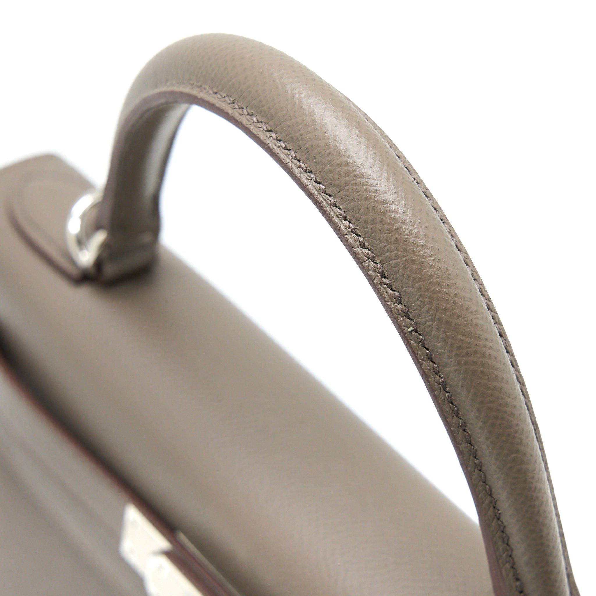 HERMES KELLY 28 EPSOM 8F GRIS ETAIN SHW