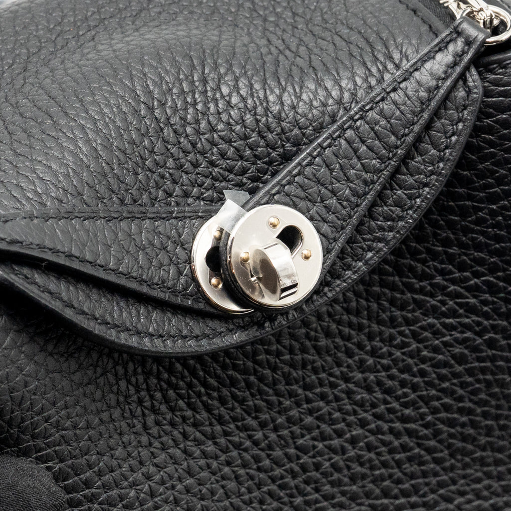 HERMES MINI LINDY II CLEMENCE BLACK SHW