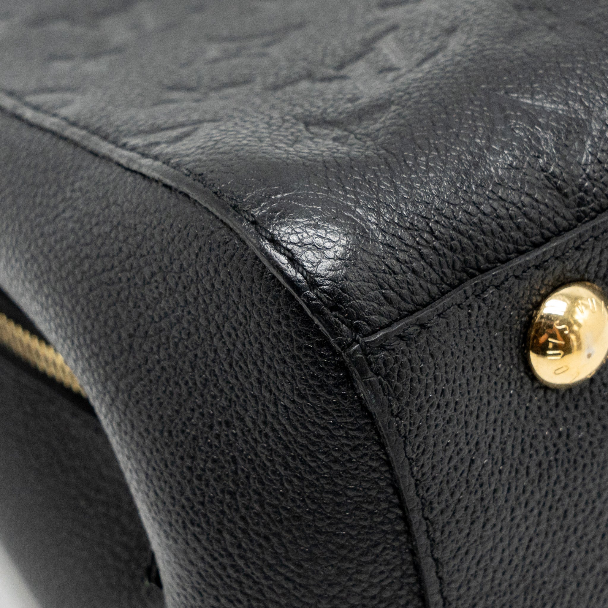 LOUIS VUITTON MONTAIGNE BB MONOGRAM EMPREINTE BLACK GHW
