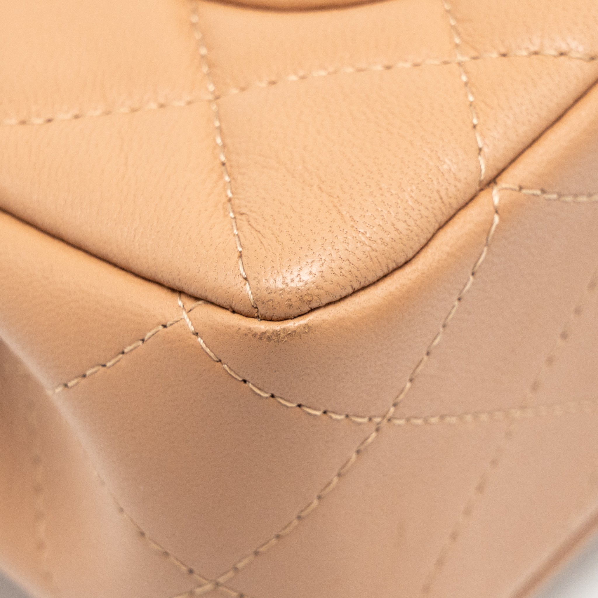 CHANEL MINI RECTANGULAR FLAP BAG LAMBSKIN CARAMEL LGHW (MICROCHIP)