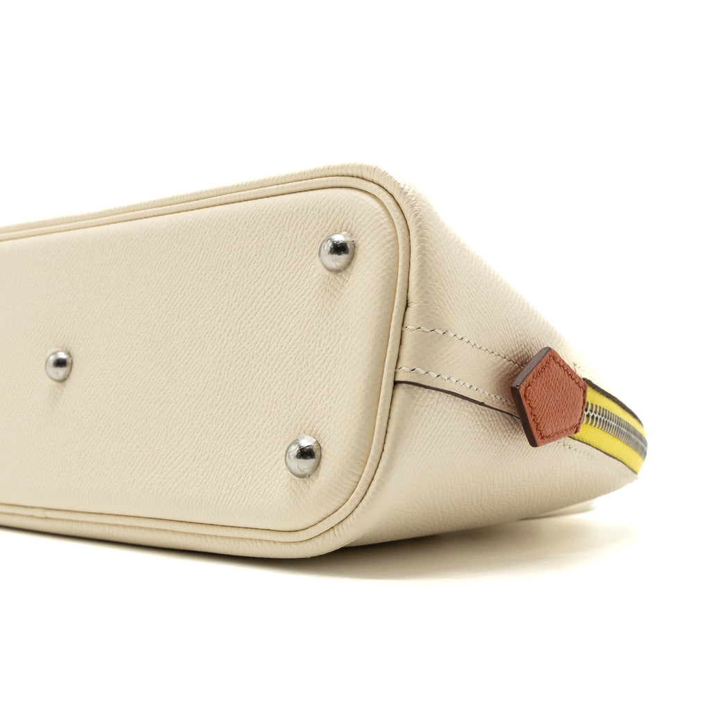 HERMES BOLIDE 1923 25 EPSOM NATA/TERRE BATTUE/JAUNE CITRON SHW