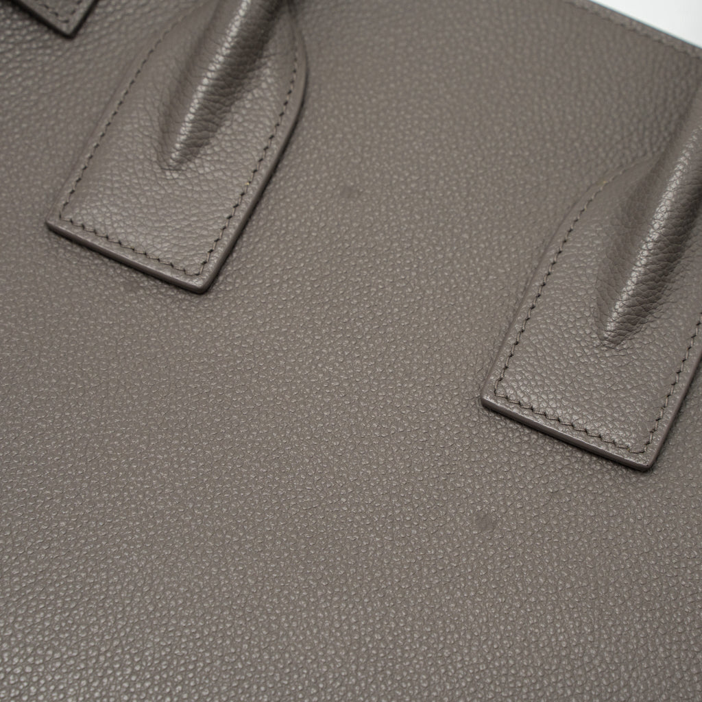 SAINT LAURENT/YSL SAC DE JOUR SMALL GRAINED CALFSKIN GREY SHW