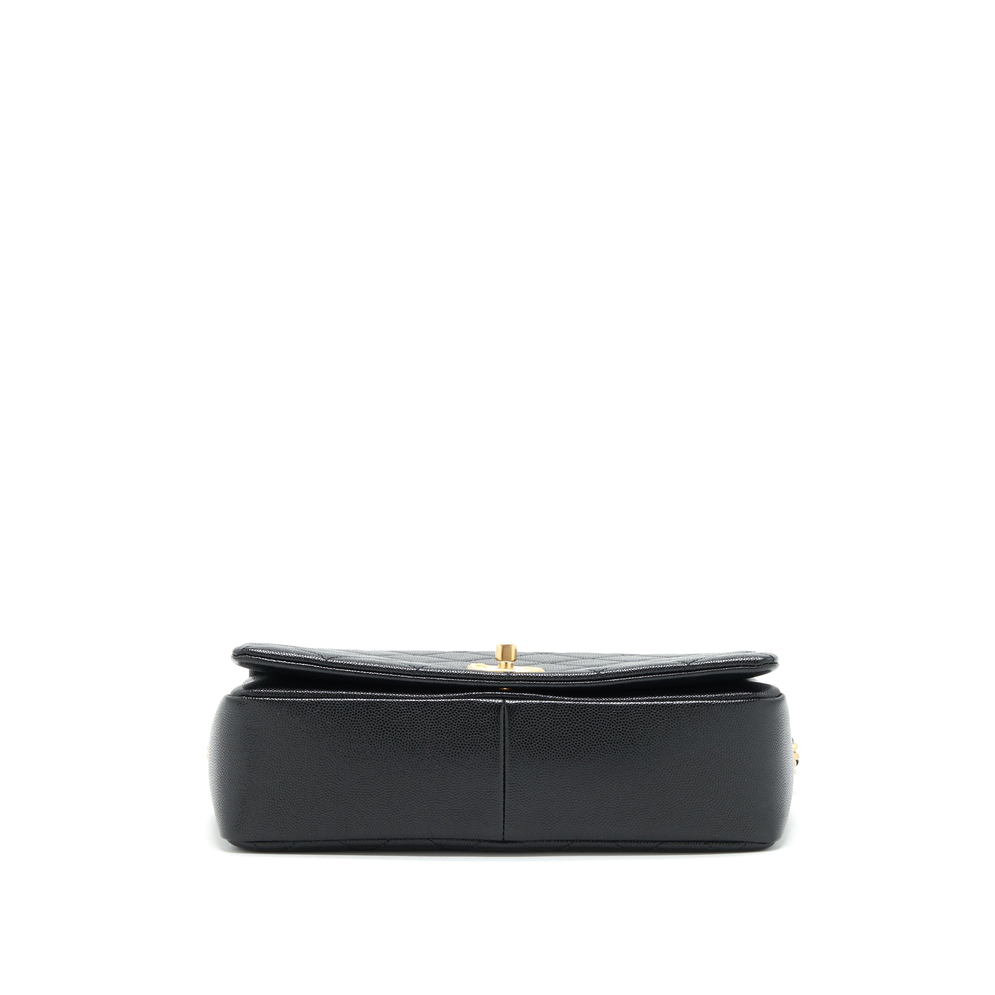 CHANEL SEASONAL FLAP BAG CAVIAR BLACK GHW