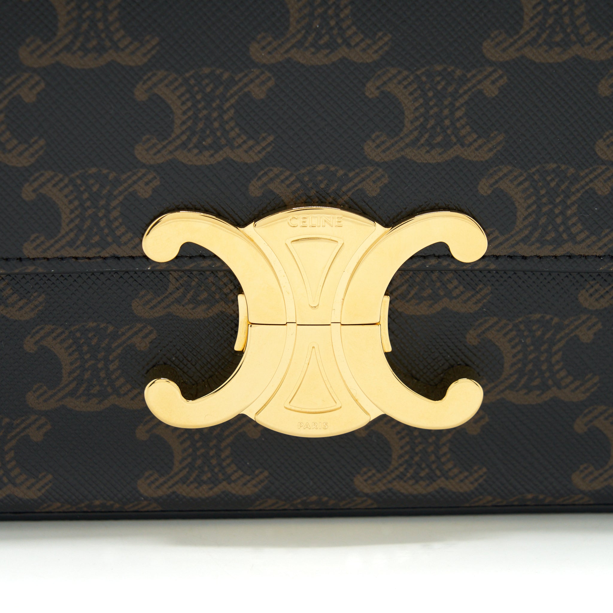 CELINE TRIOMPHE SHOULDER BAG GHW