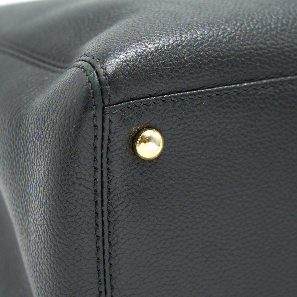 CHANEL EXECUTIVE CERF SMALL TOTE BAG CAVIAR BLACK WITH GHW