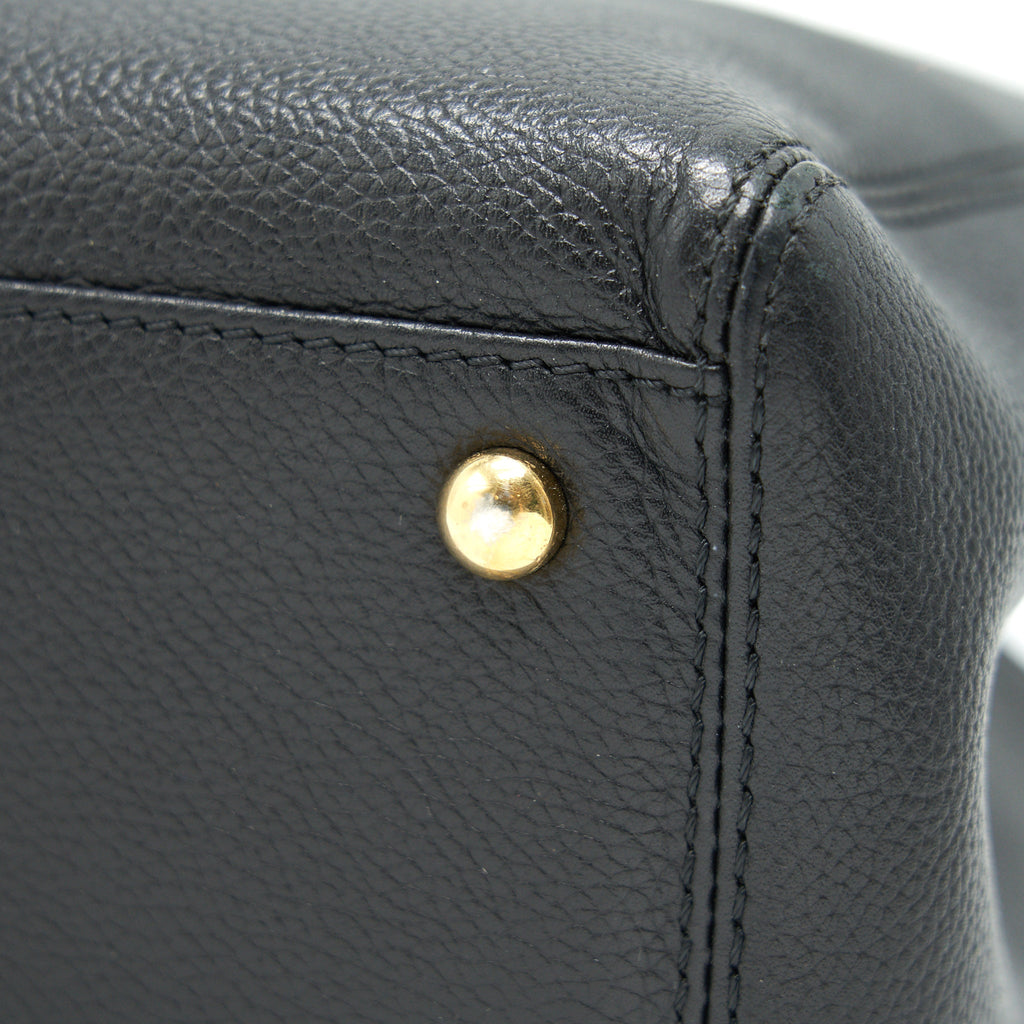 CHANEL EXECUTIVE CERF SMALL TOTE BAG CAVIAR BLACK WITH GHW