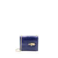HERMES MINI VERROU ALLIGATOR MISSISSIPPIENSIS M3 BLUE ENCRE GHW