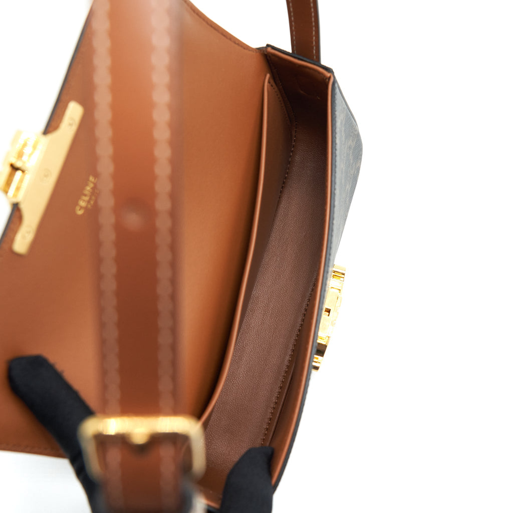CELINE TRIOMPHE SHOULDER BAG GHW