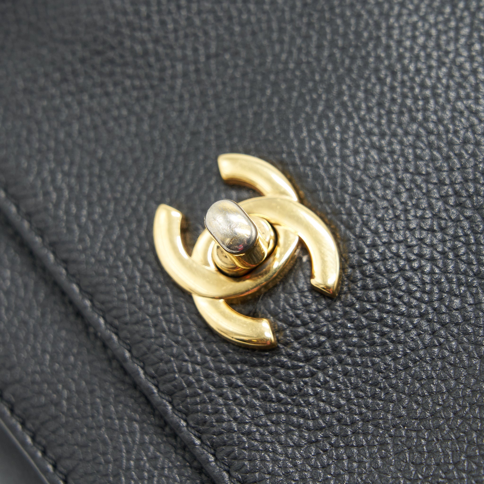 CHANEL EXECUTIVE CERF SMALL TOTE BAG CAVIAR BLACK WITH GHW
