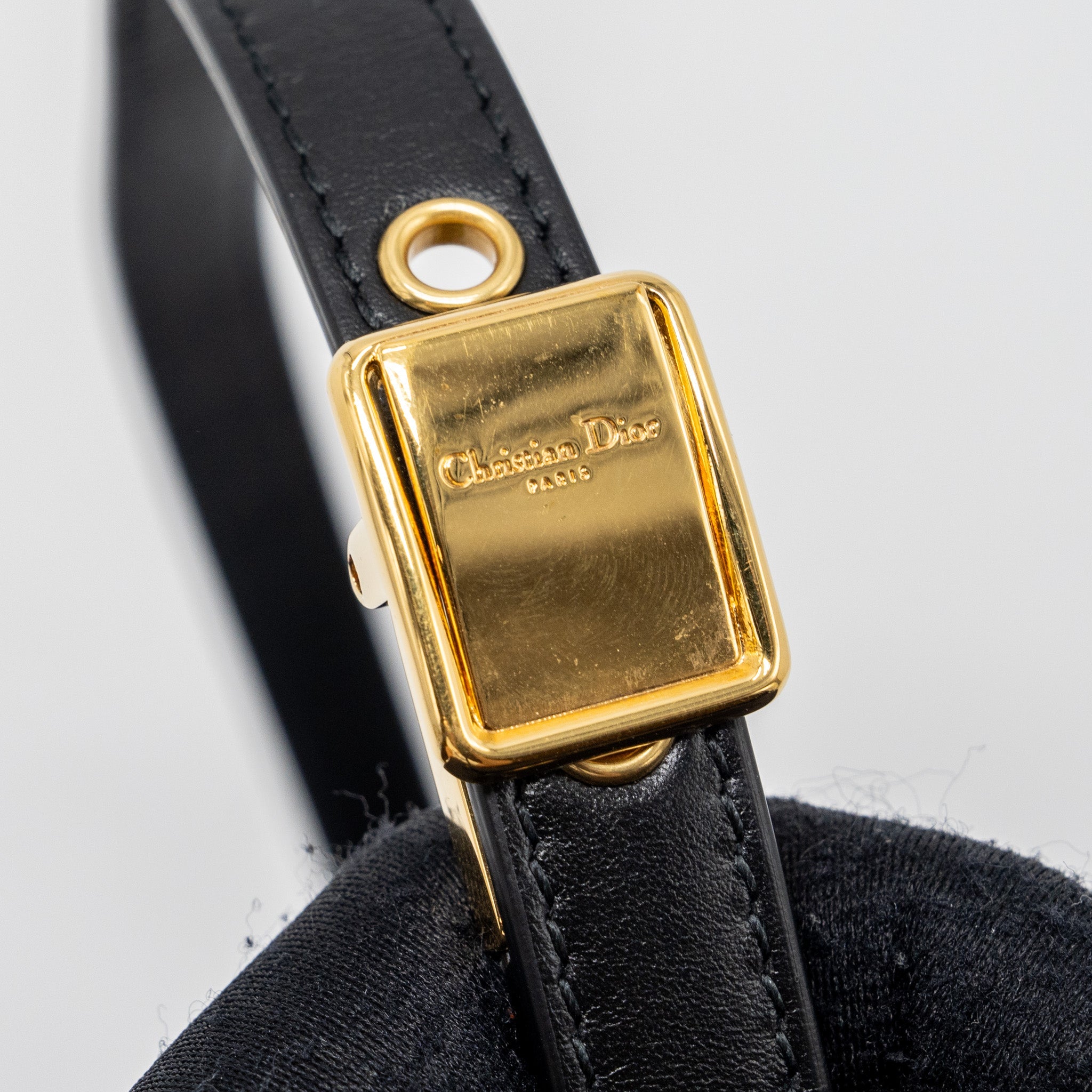DIOR BOBBY EAST-WEST BAG BOX CALFSKIN BLACK GHW