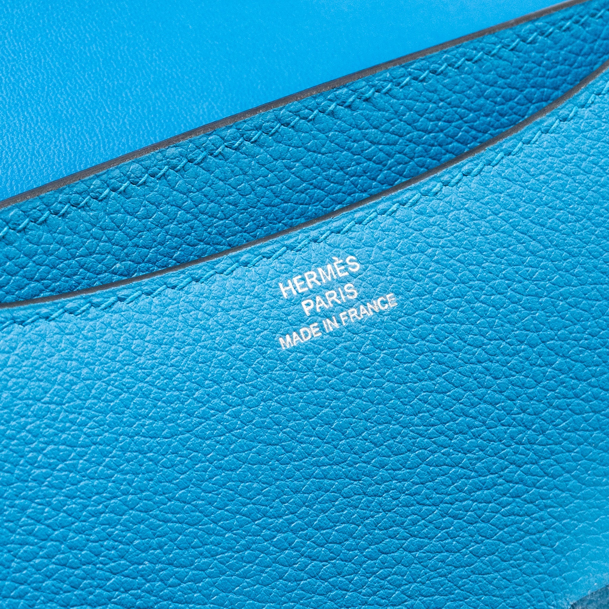 HERMES MINI CONSTANCE EVERCOLOR B3 BLEU ZANZIBAR SHW