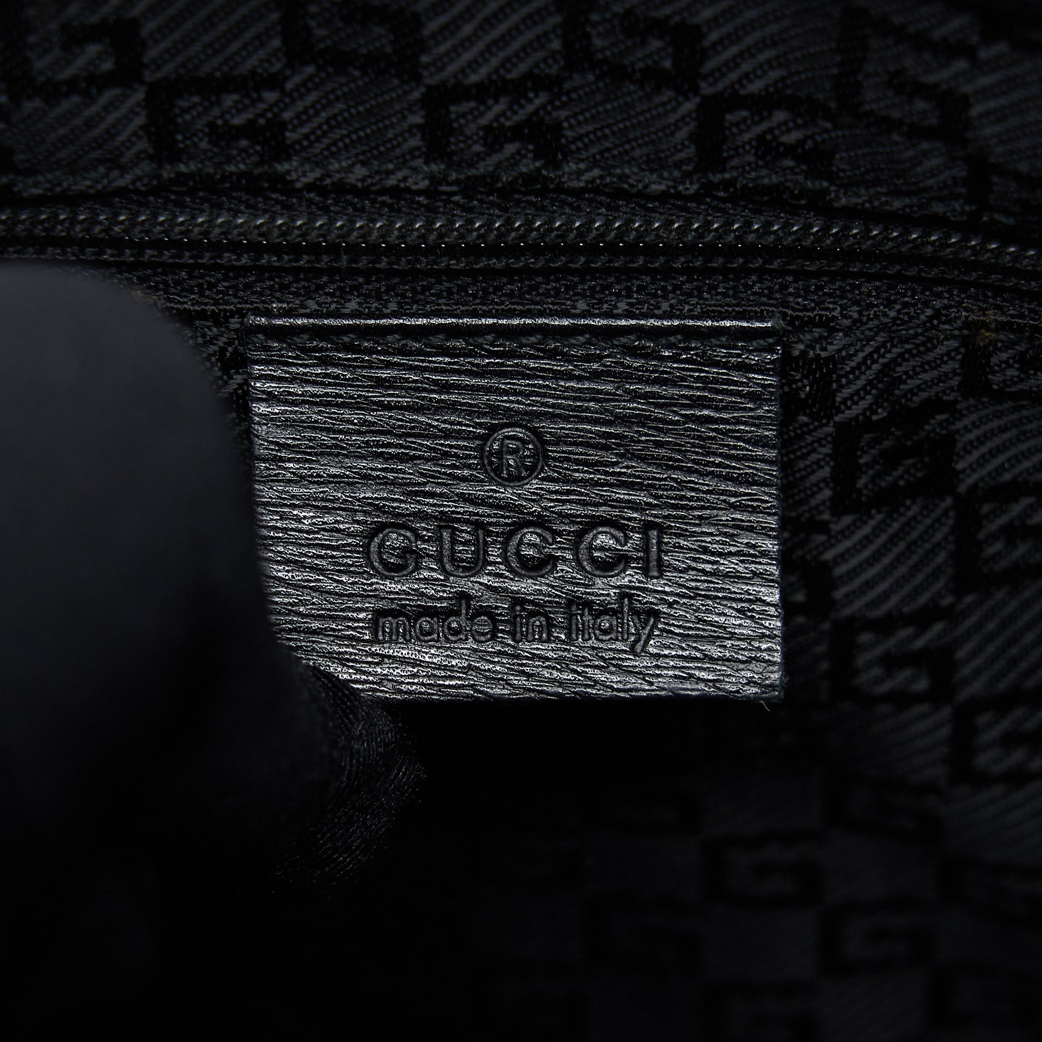 GUCCI VINTAGE JACKIE WITH BAMBOO HANDLE BLACK GHW