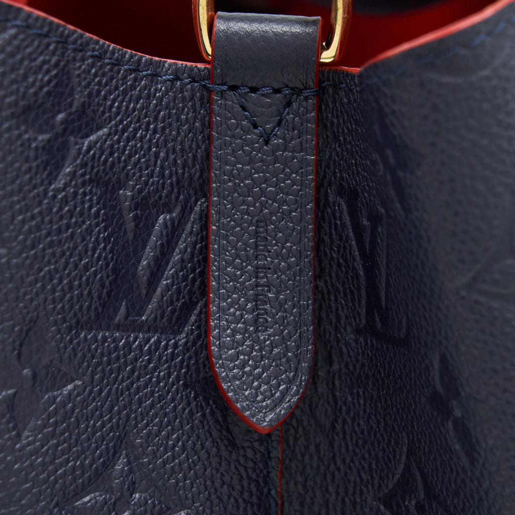 LOUIS VUITTON NEONOE MONOGRAM EMPREINTE MARINE ROUGE GHW