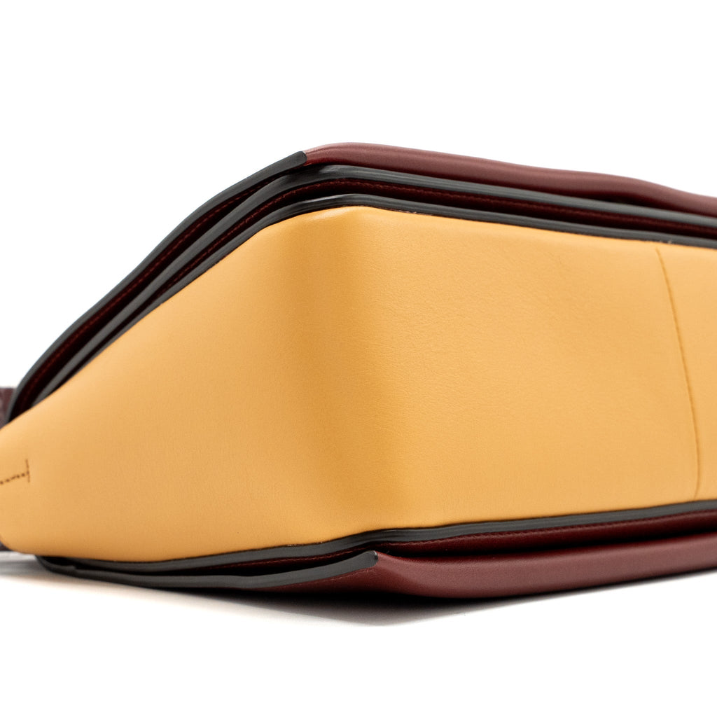 CELINE FRAME BAG CALFSKIN RUBY / APRICOT GHW