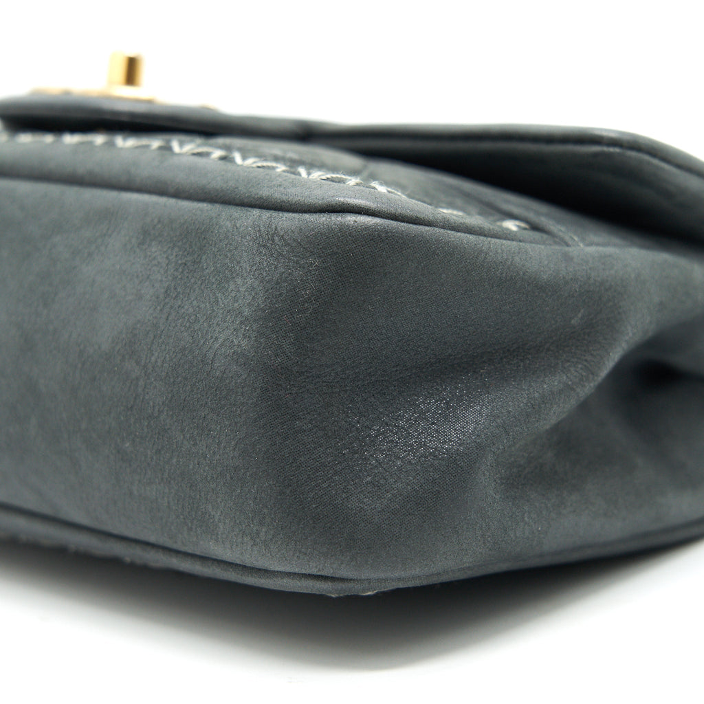 CHANEL SUEDE CALFSKIN MINI FLAP BAG