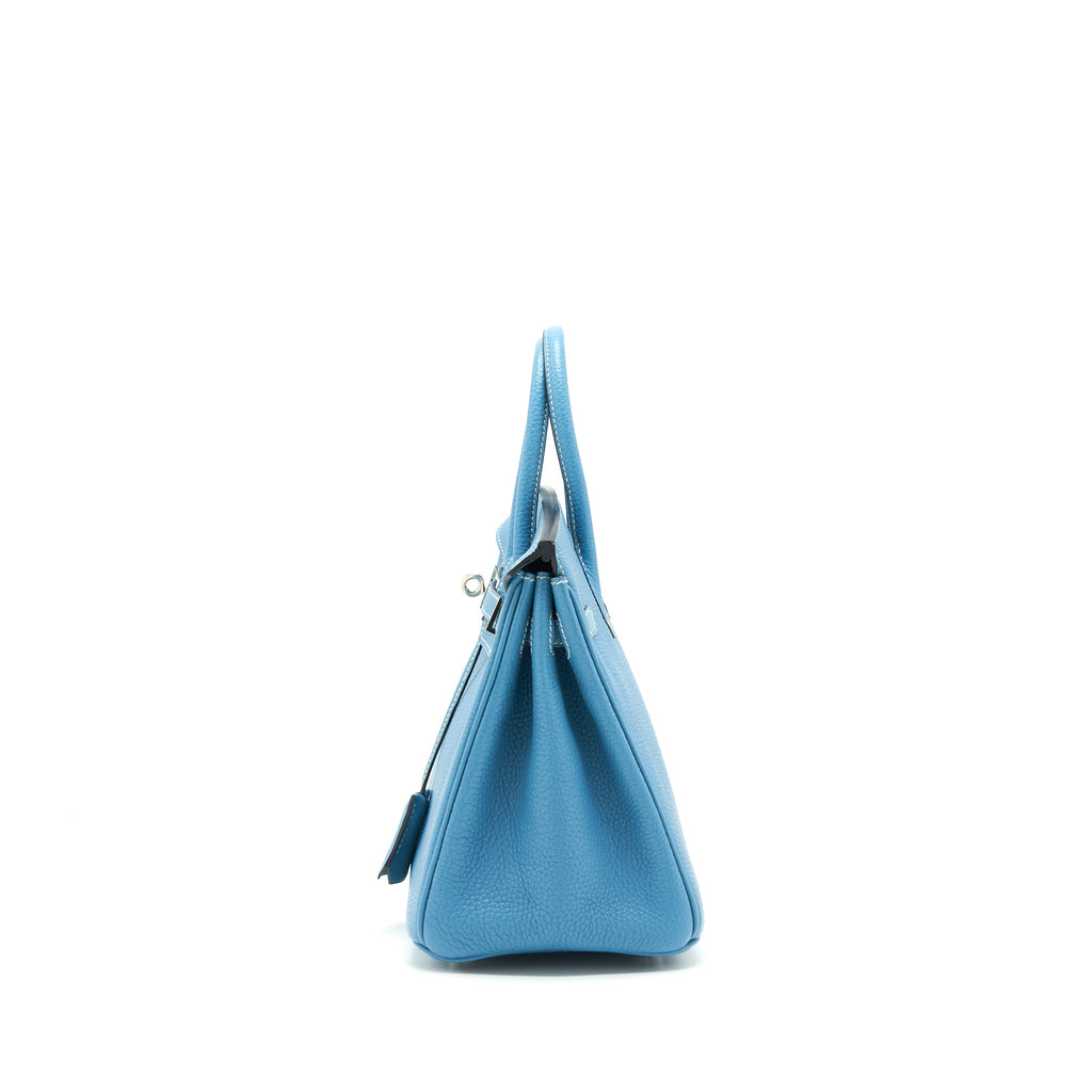 HERMES BIRKIN 25 TOGO BLUE JEANS SHW SQUARE L