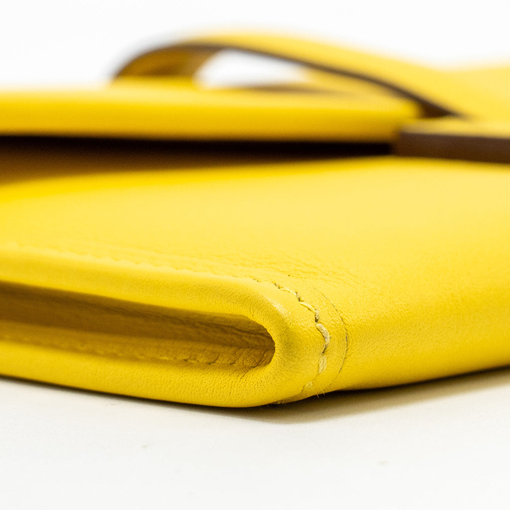HERMES JIGE WALLETS SWIFT JAUNE DE NAPLES / ROSE SAKURA SHW