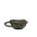 LOEWE GATE MINI LEATHER BELT BAG OLIVE GREEN