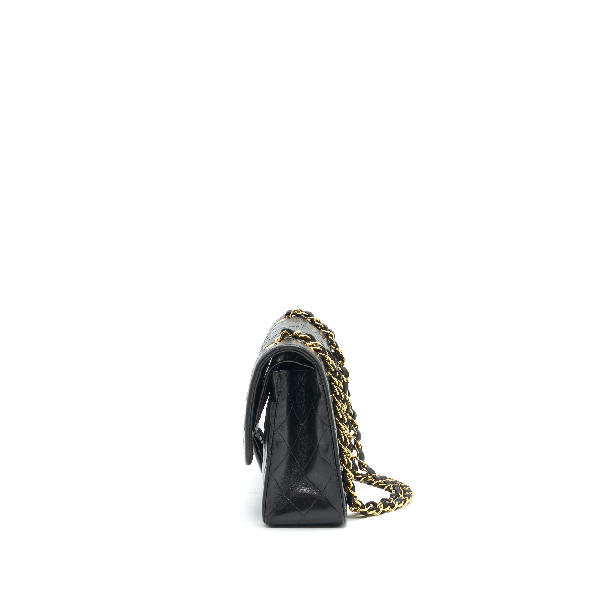 CHANEL VINTAGE CLASSIC FLAP MEDIUM IN BLACK GHW