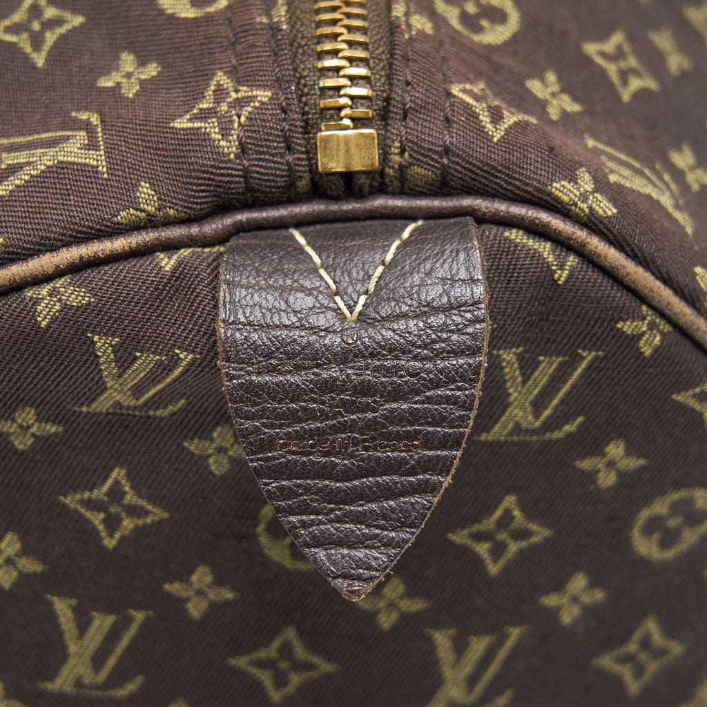 LOUIS VUITTON SPEEDY 30 MIN LIN MONOGRAM MINI BROWN GHW