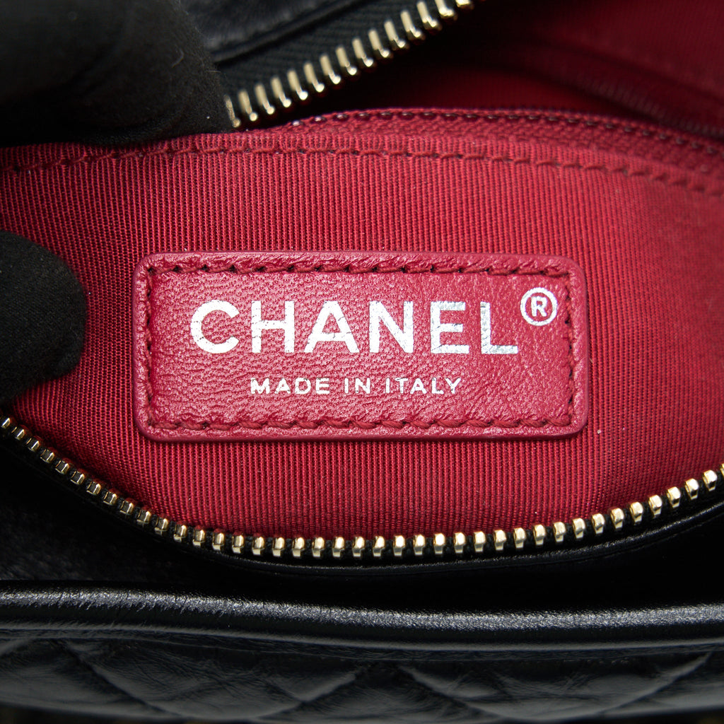 CHANEL SMALL BLACK GABRIELLE HOBO BAG