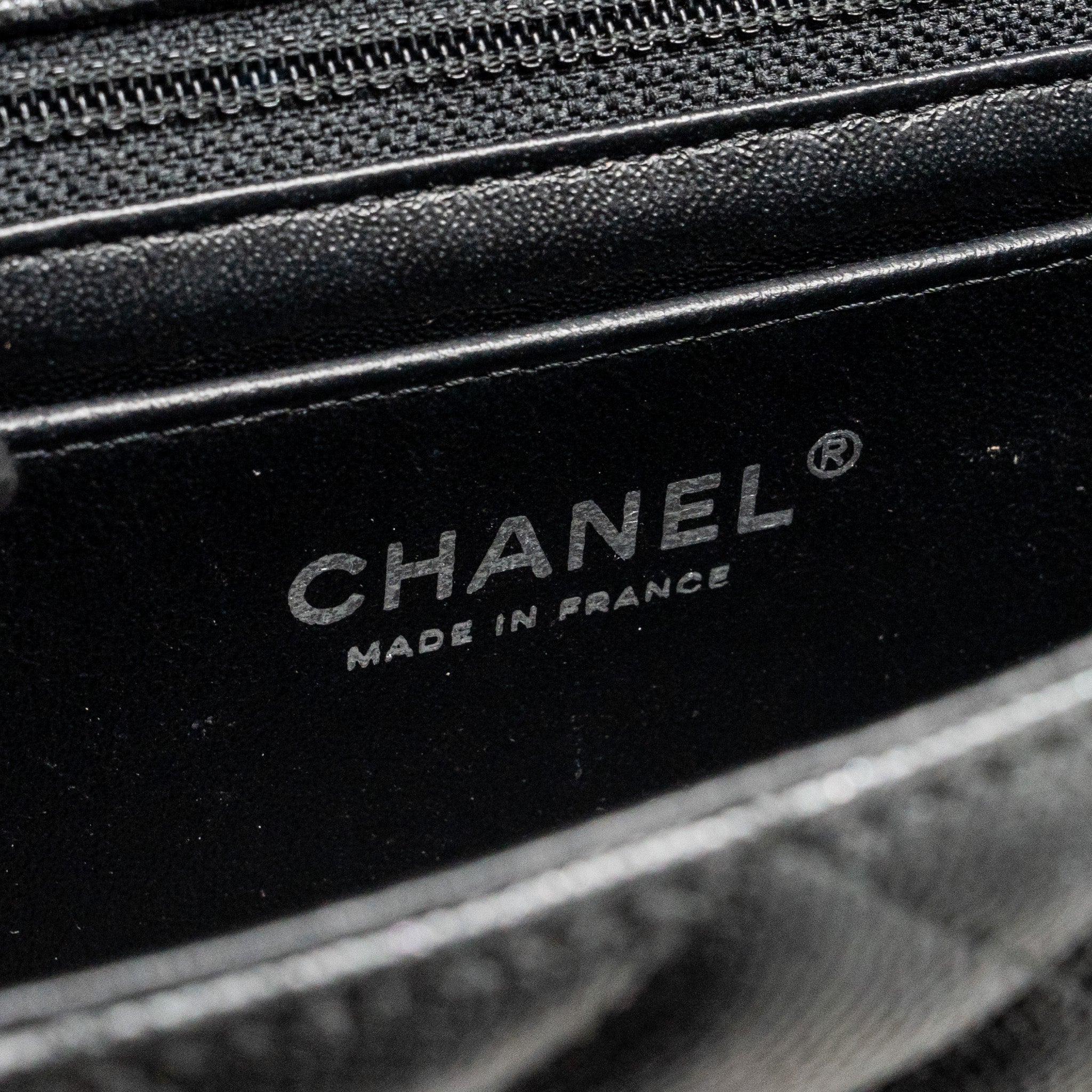 CHANEL MINI RECTANGULAR FLAP BAG CAVIAR IRIDESCENT BLACK SHW