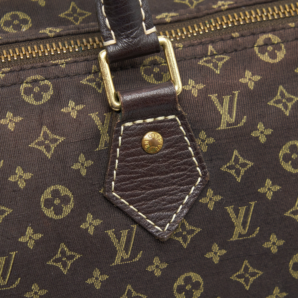 LOUIS VUITTON SPEEDY 30 MIN LIN MONOGRAM MINI BROWN GHW