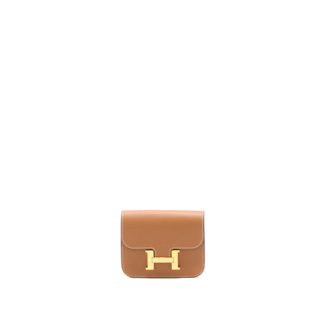 HERMES CONSTANCE SLIM EVERCOLOR GOLD GHW