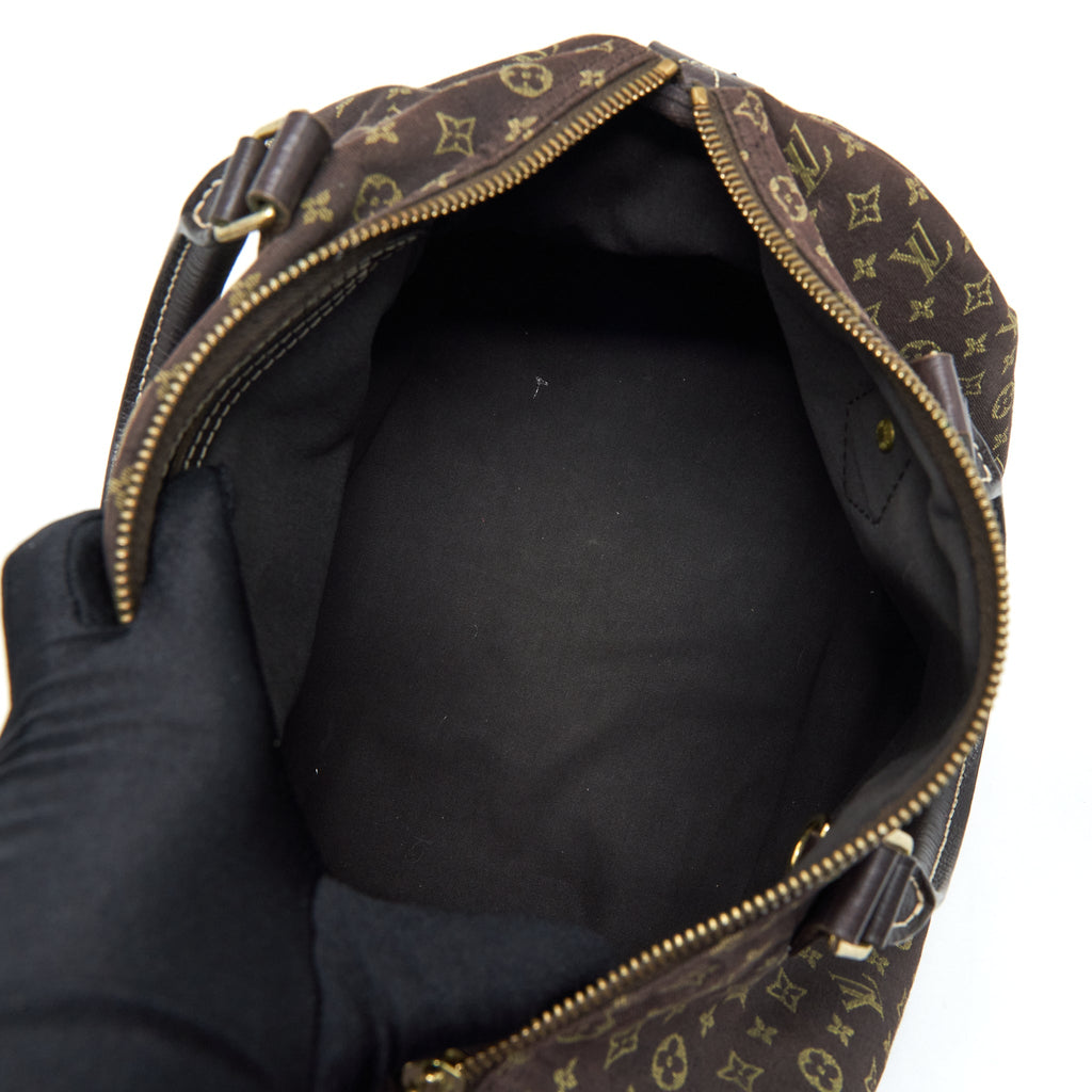 LOUIS VUITTON SPEEDY 30 MIN LIN MONOGRAM MINI BROWN GHW