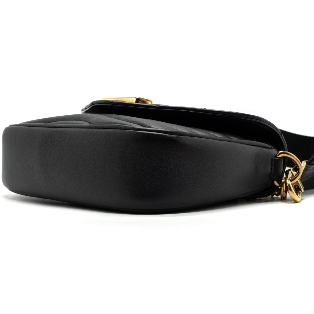 LOUIS VUITTON NEW WAVE MULTI POCHETTE CALFSKIN BLACK GHW